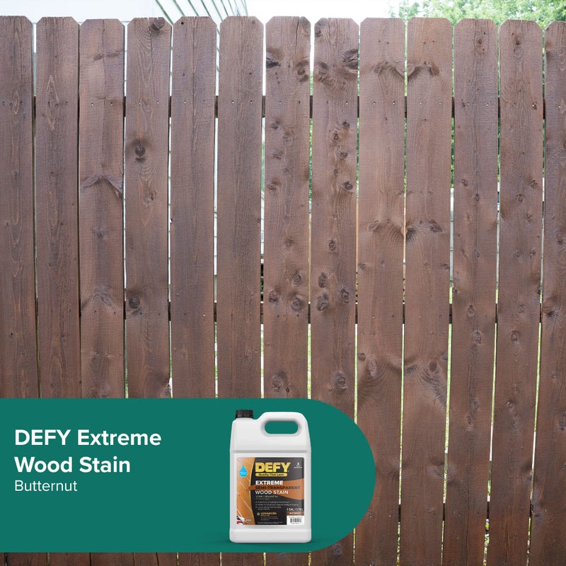 DEFY Extreme Wood Stain and Sealer in One - 1 Gallon Semi-Transparent Waterproof Coating for All Wood Types - Butternut - Image 5